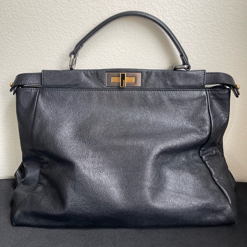 Fendi Black Leather Satchel